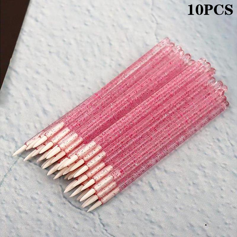 Flocking Lip Brush Lip Gloss Brush Rod Mini Lip Glaze Brush Disposable Lip Gloss Brush Applicator Stick