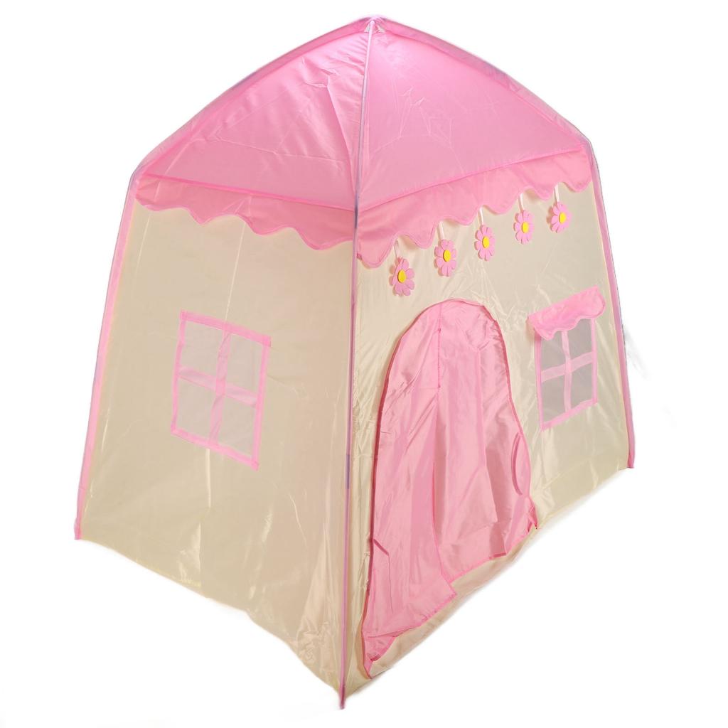 Princess Castle Play Tent Portable Folding Flower Kids Tents for Indoor and Outdoor Use