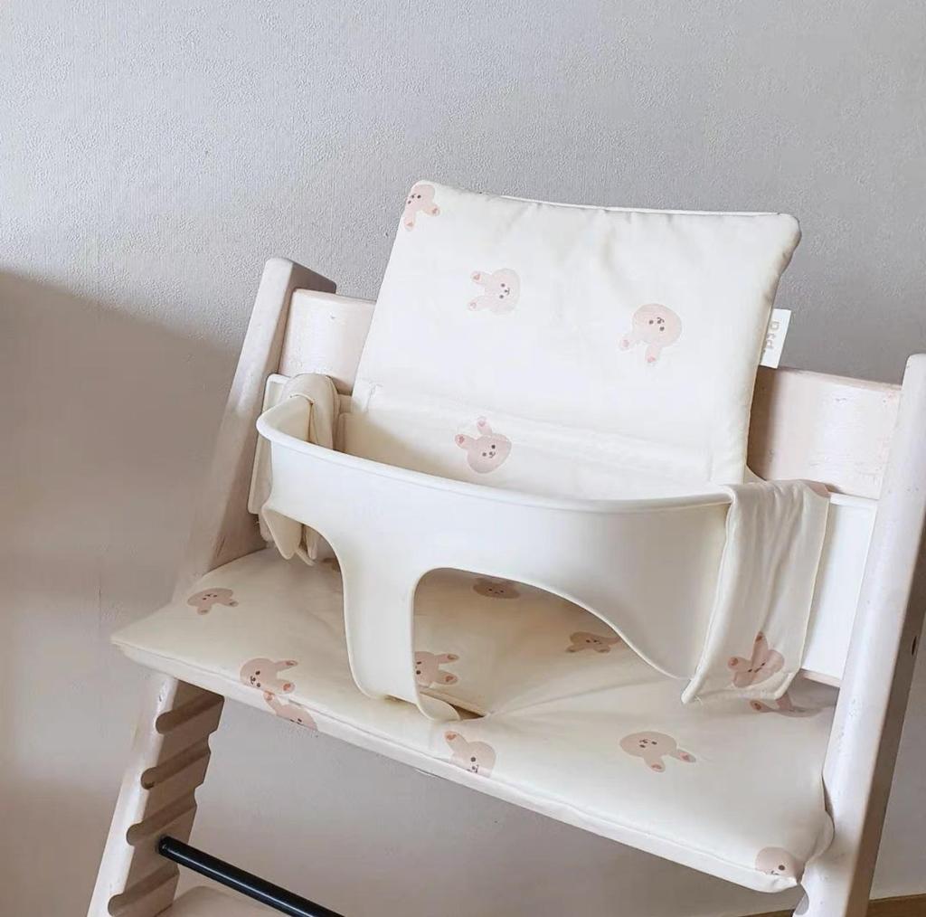 Korean-Style Cartoon Baby Growth Chair Cushion for Children's Dining Chair Backrest
