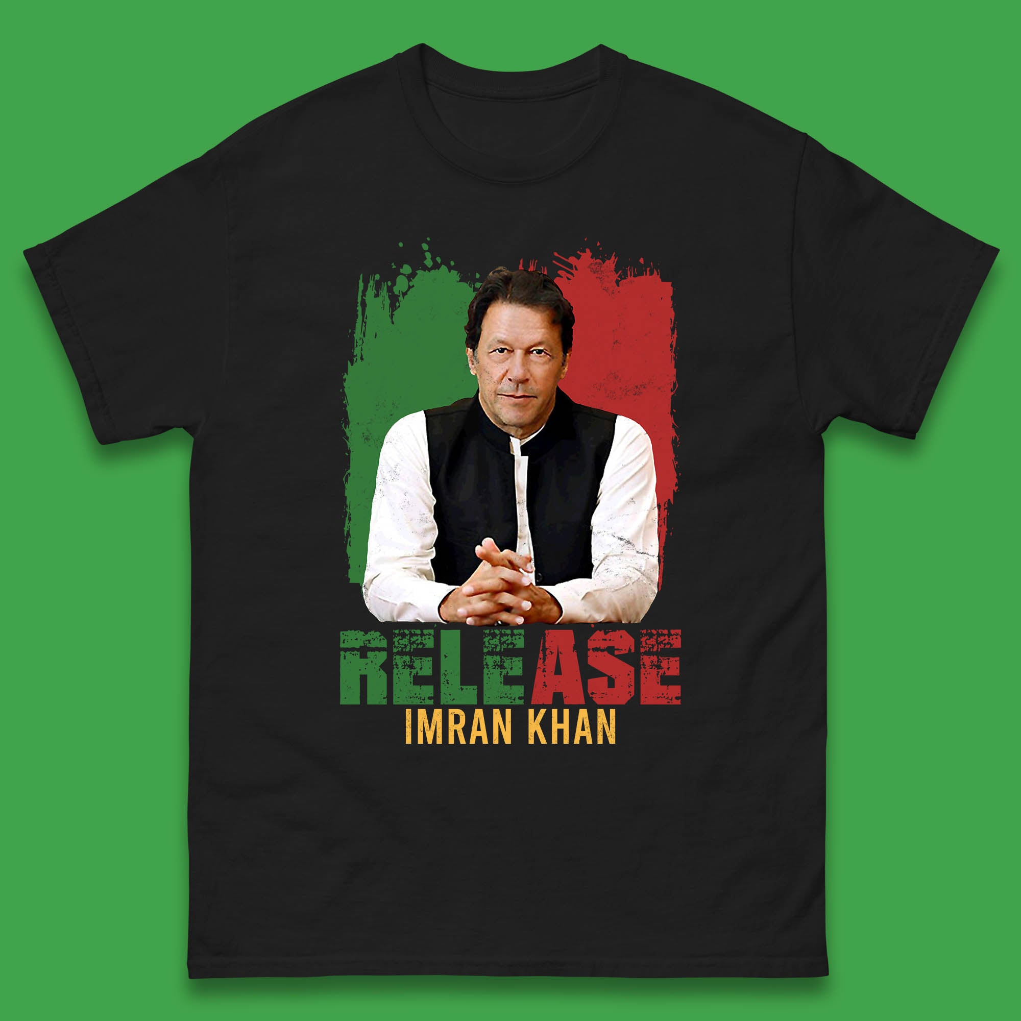 

Release Imran Khan Prisoner No 804 Stand With Imran Khan Pakistan Mens Tee Top 2XL