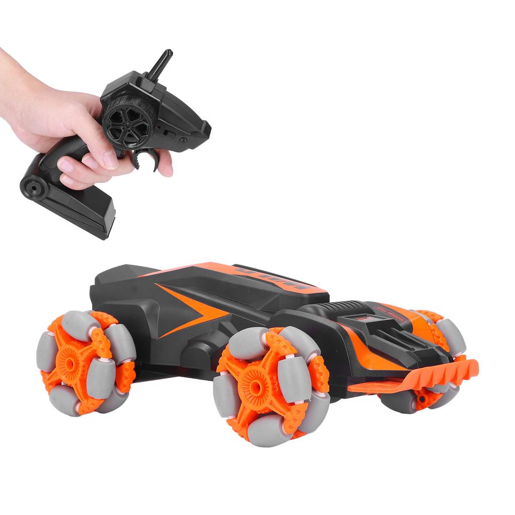 RC Car 1:24 2.4G USB Rechargeable Wireless Orange Remote Control Truck with Controller USB Cable