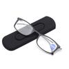 Metal anti-blue reading glasses men and women high definition elderly reading glasses portable mobile phone holder paper reading glasses