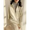 Polar Fleece Jacket Women's Autumn and Winter Loose American Thickened Stand-up Collar Pullover Sweater Fleece Warm Top