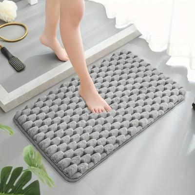 Badezimmermatte Bad Rutschfeste Teppiche Im Waschbecken Badewanne Seitenboden Teppich Duschraum Fußmatte Memory Foam 3D Pad