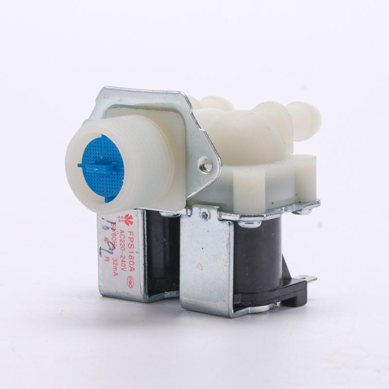 FPS180A AC220V General Washing Machine Double Inlet Water Valve Home Electrical Appliance Workmanship Washer Replacement Parts