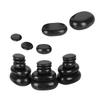 20Pcs/Set Hot Spa Black Basalt Oval Shape Stone Essential Oil Pedicure Massage