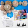 Set mit 10 National Geographic Premium Geoden mit Schutzbrille und Display Sehen Sie das MINT Wissenschaft Geologie Kristall Brechen Erlebnis Spielzeug für Jungen und