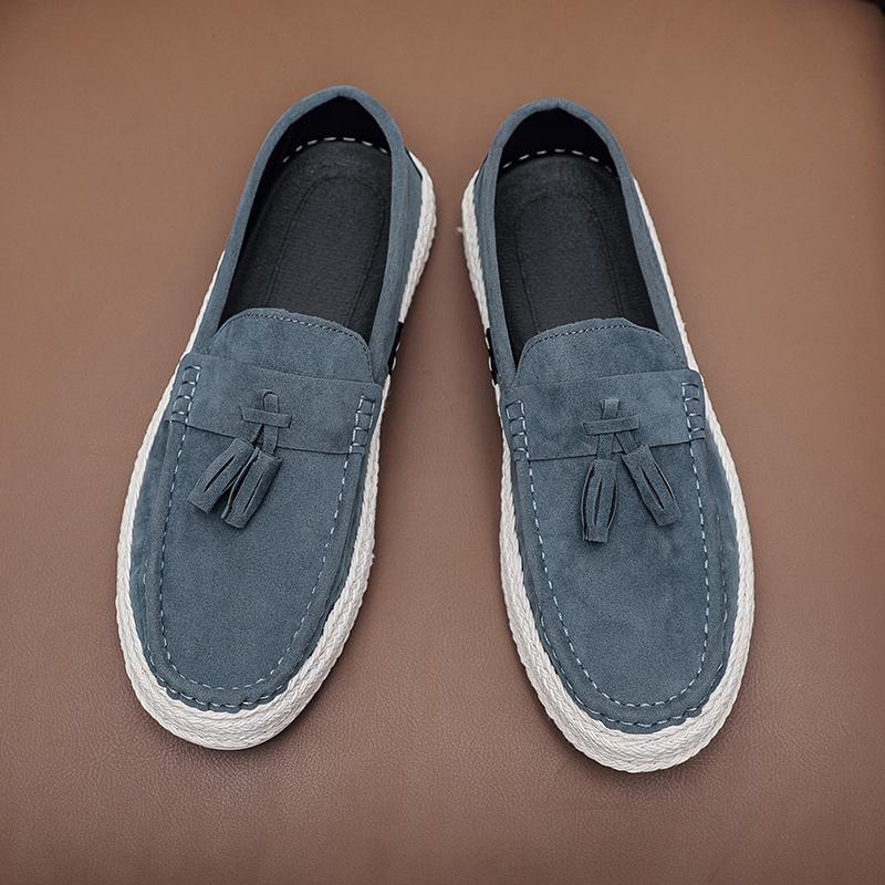 

Men s Dress Shoes Are Casual Men Flowing Su Le Fu Shoes Made of Suede Material Comfortable and Non Slip Flat Shoes Walking Shoe 39