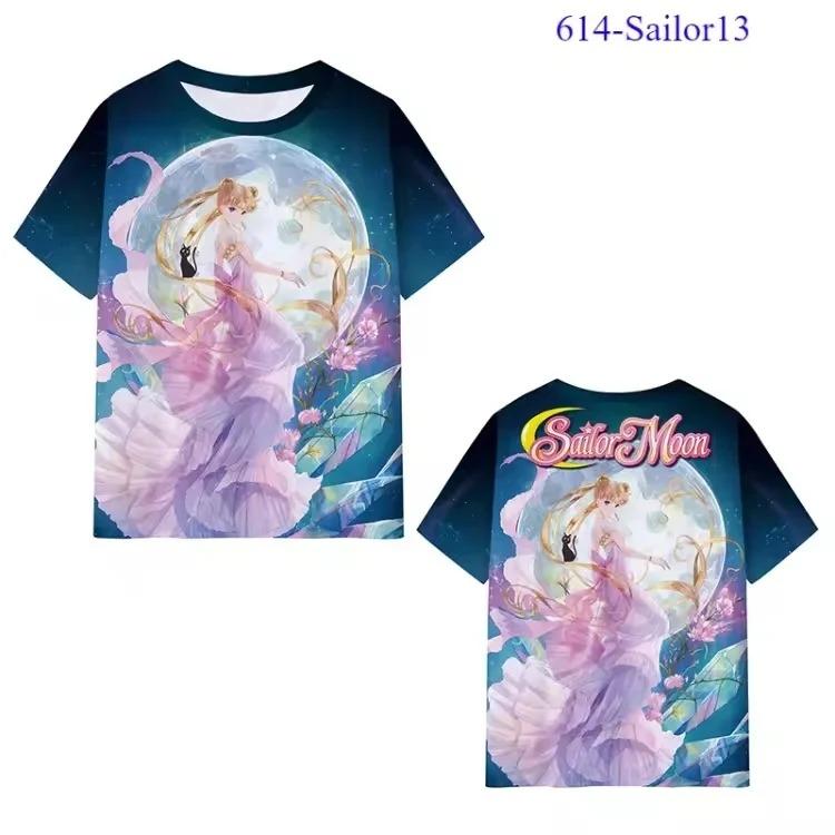 

Sailor Moon Usagi Tsukino & Luna Anime Oversized T-shirt Men s Women s Full Print Starry Sky Casual Streetwear Top 4XL