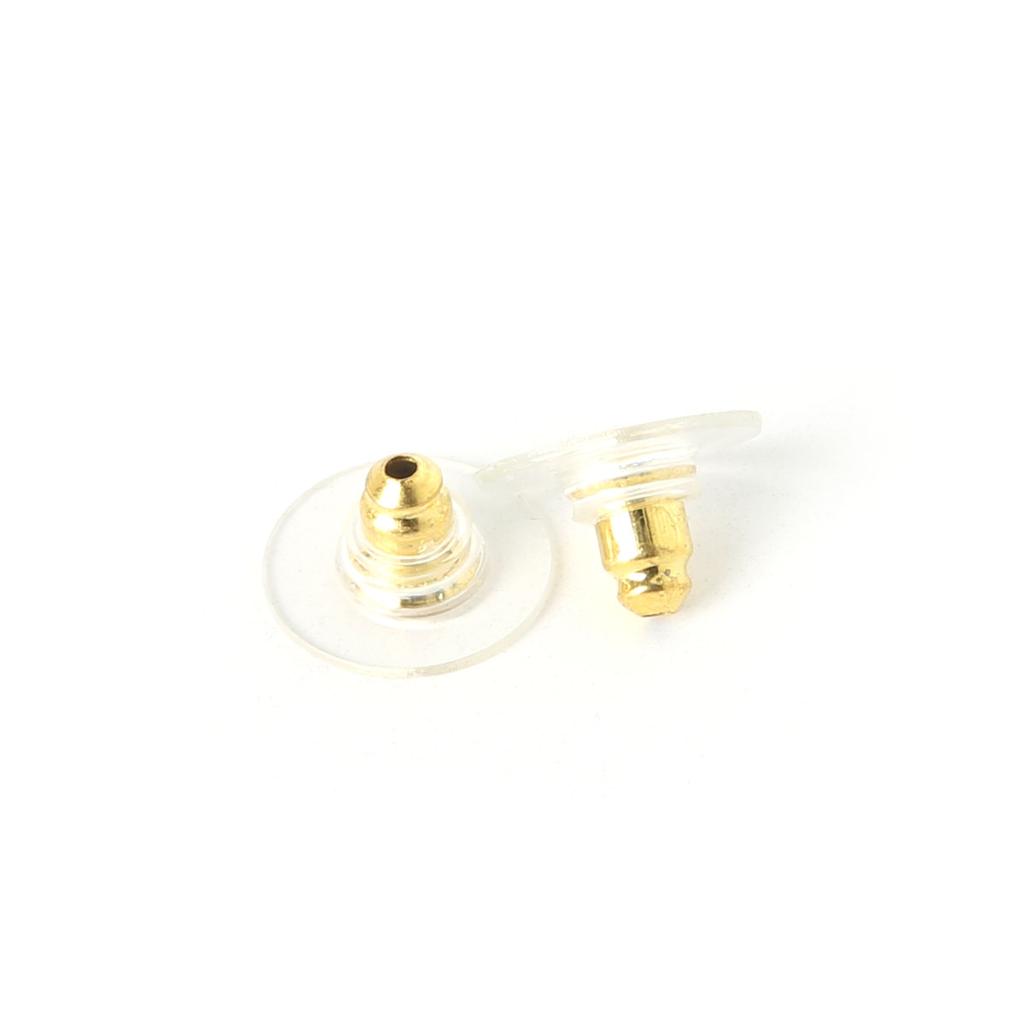 50Pcs Earnuts Earring Backs Stoppers with Pad Jewelry Findings