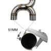 Tubo di scarico centrale per moto Yamaha FZ6N/FZ6S