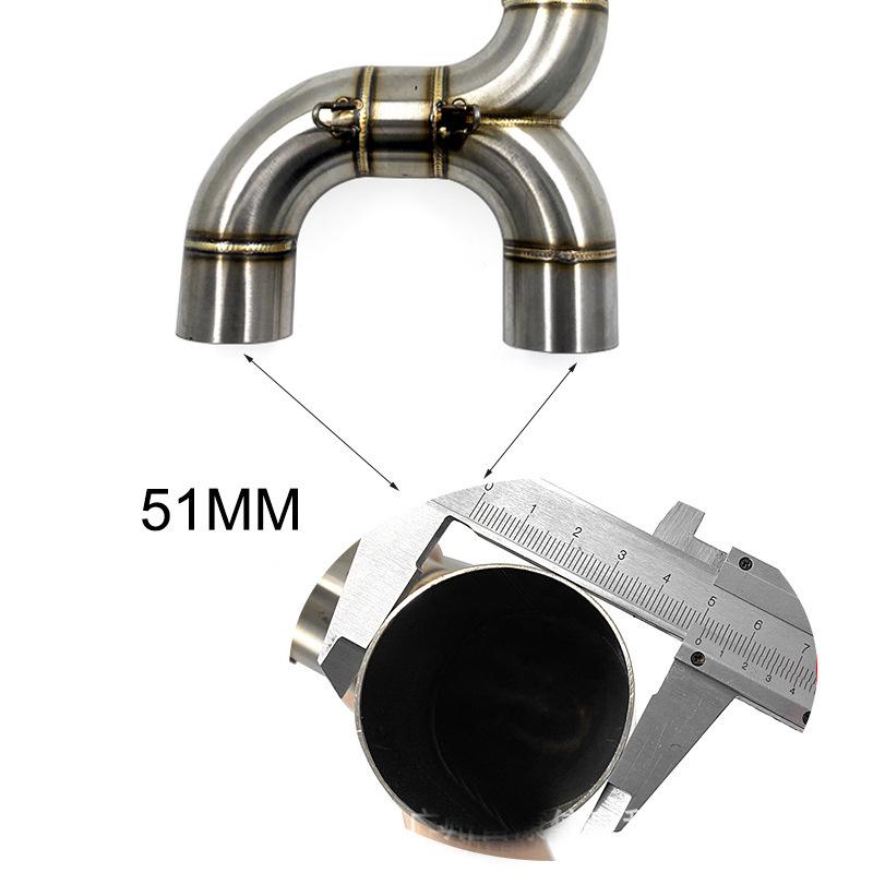 Tubo di scarico centrale per moto Yamaha FZ6N/FZ6S
