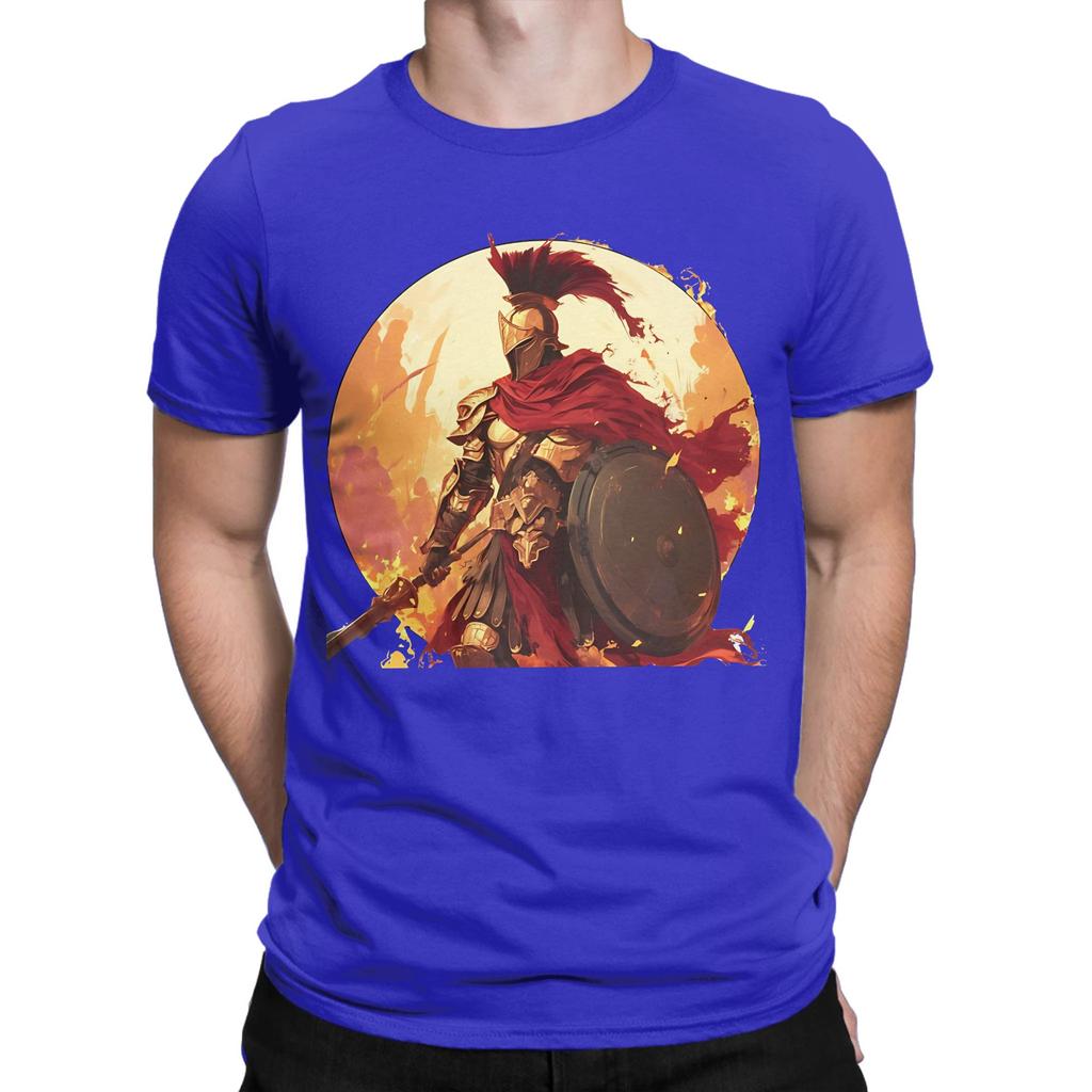Ancient Greek Warrior Spartan Graphic 100 Cotton Tshirt Spartan Tops Tees For Unisex