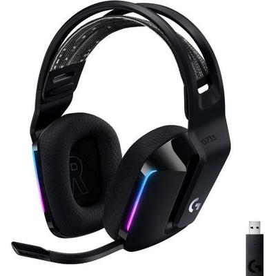 Auriculares gaming - Inalámbricos - Logitech G - G733 Lightspeed - PS5, PS4, PC, MAC - Negro