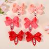 30PCS Random Butterfly Hair Clips for Girls Double Ponytail Hairgripes Ribbon Bows Barrette Kids Headclips