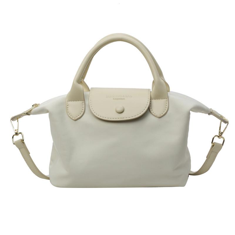 IELGY Ladies Diagonal Bag Spring Summer Retro Portable Small Square Bag Nylon Shoulder Dumpling Bag