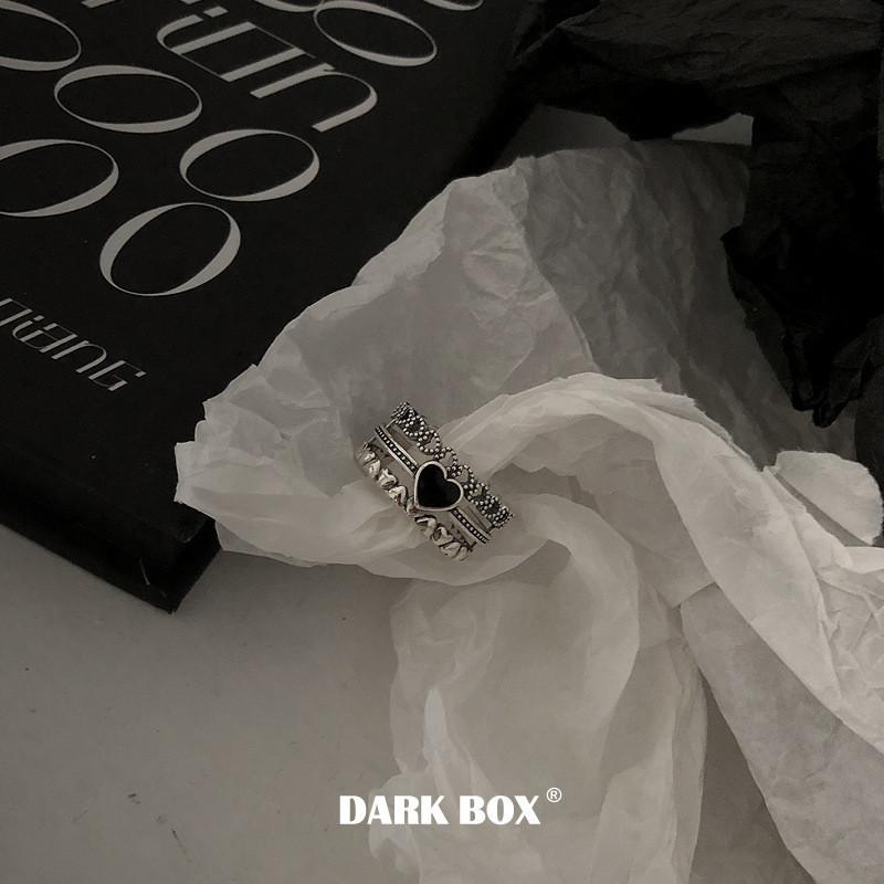 

Silver S925 Elegant Heart Lace Open Ring Perfect For Layering And Gifts Birthday