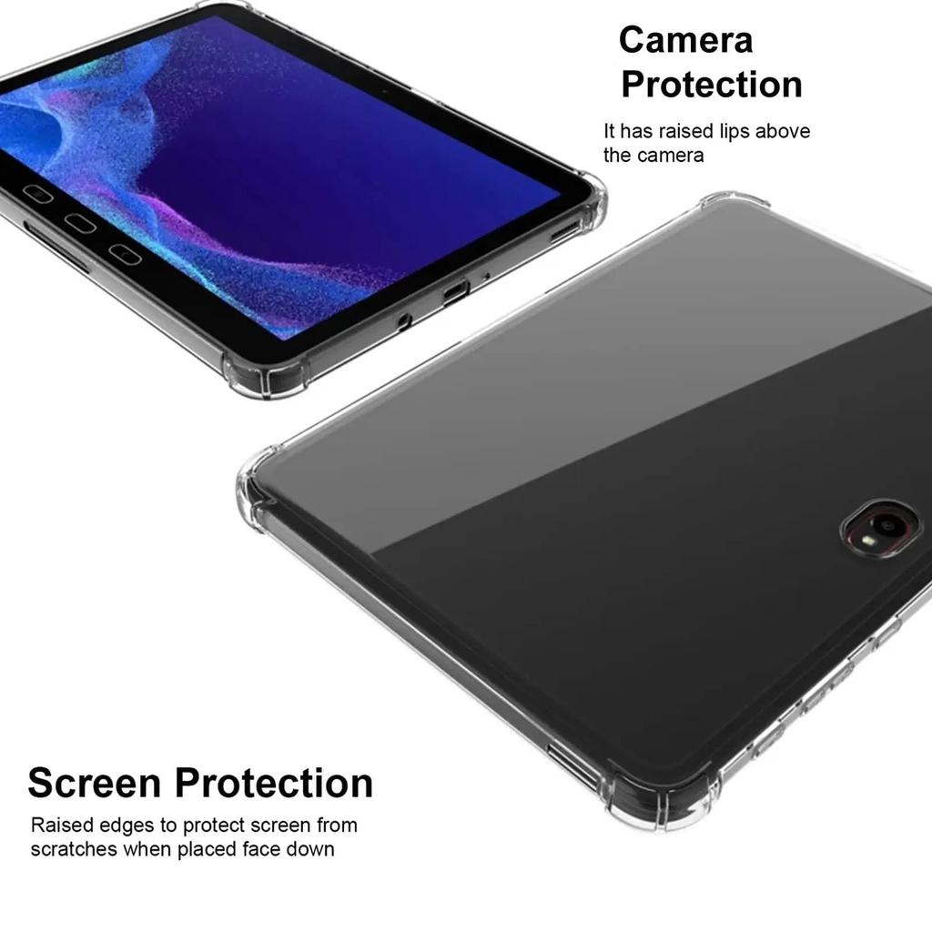 Soft Transparent Case for Samsung Galaxy Tab Active 4 PRO 10.1" Anti-drop Tpu Airbag Silicone Cover Funda for Samsung Tab T636
