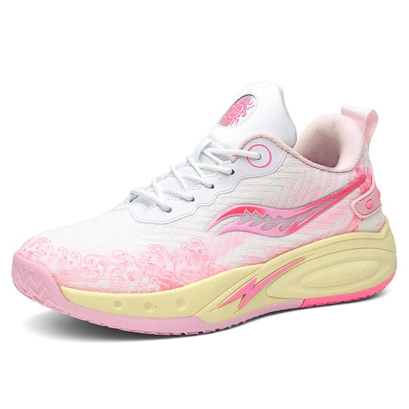 New Combat Mandarin Duck Basketball Shoes Men's Casual Sports Running Shoes Teenagers Primary and Secondary School Students Cement Ground Men's Shoes