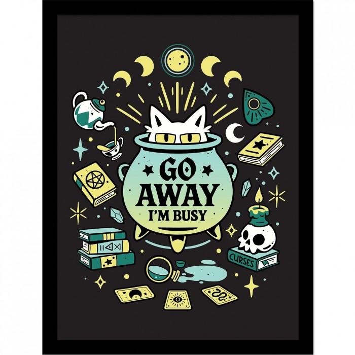 Snouleaf Go Away I´m Busy Framed Poster