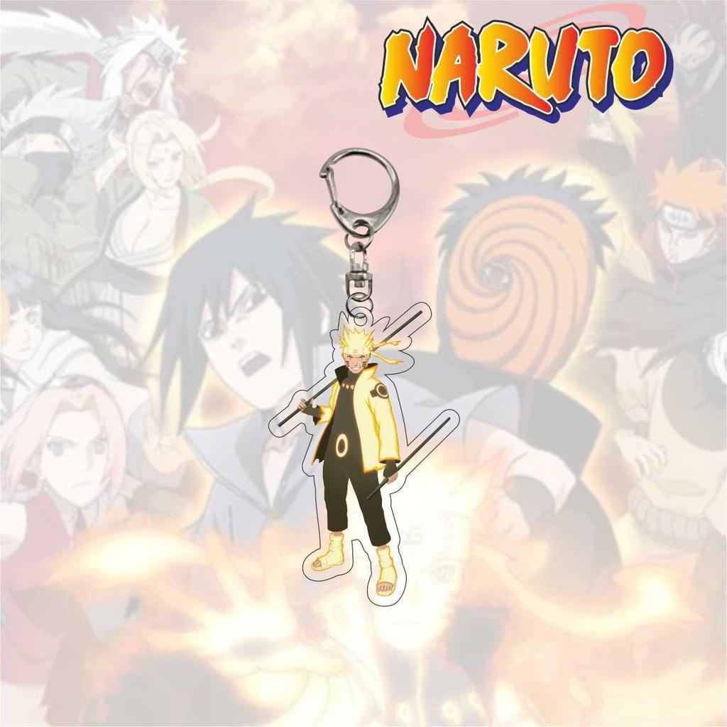 Anime Naruto Akryl nøkkelring tilbehør Uzumaki Naruto tegneserie nøkkelring