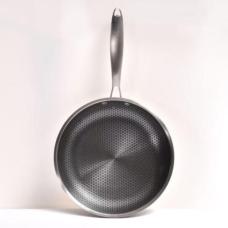 Wutuo 30cm SUS316 Double-Sided Honeycomb Frying Pan