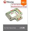 VR RACING- Stainless Steel Adapter for T25 T28 GT25 GT28 2.5" 63mm V-band Clamp Flange Turbo Down Pipe Adapter VR4833