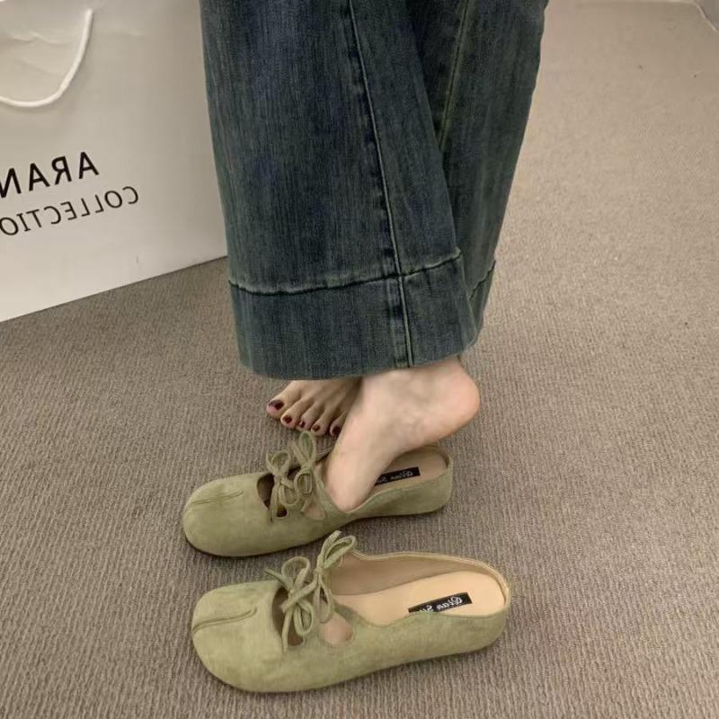Insole Height-increasing Shoes Toe Half-slippers Women's Shoes Summer Ballet Mary Jane Single Shoes