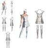 Shine Bright In The Star Wars Space Silver Bodysuit Costume Set
