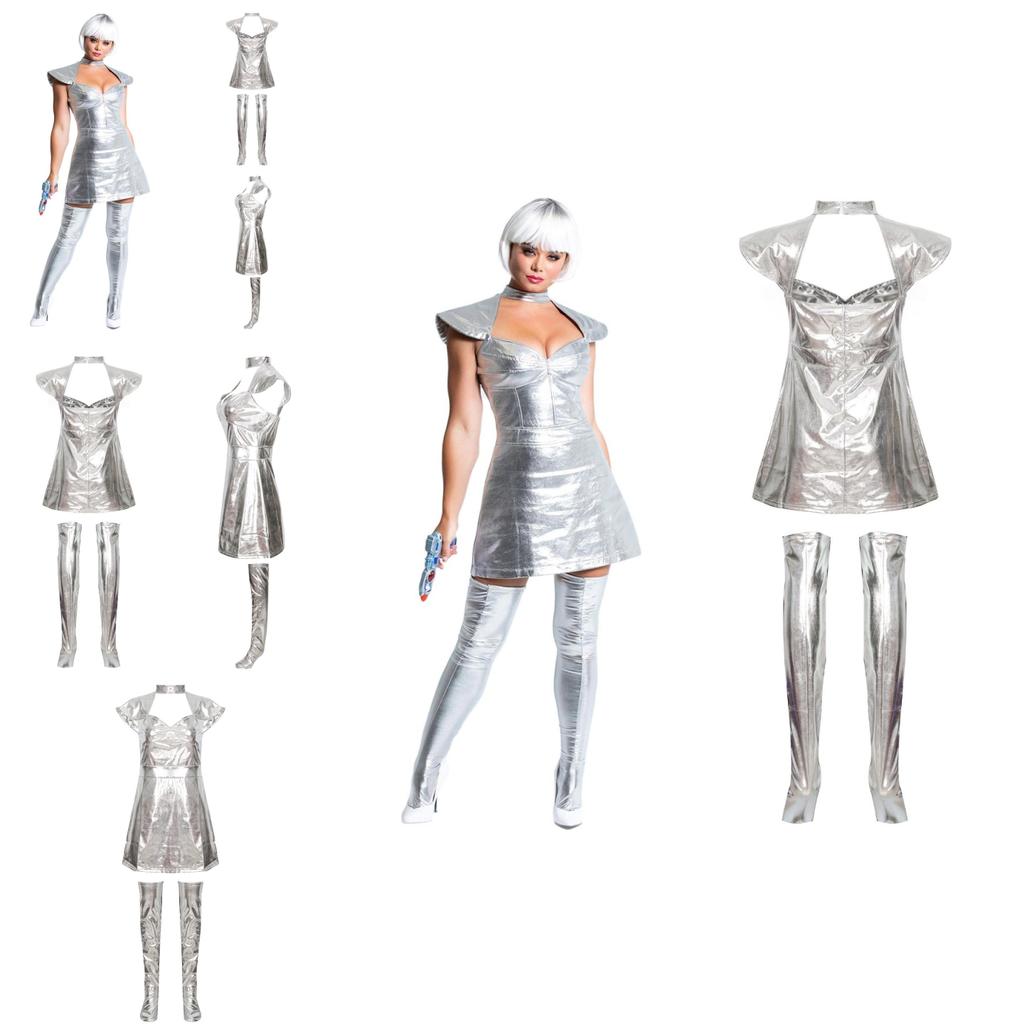 Shine Bright In The Star Wars Space Silver Bodysuit Costume Set