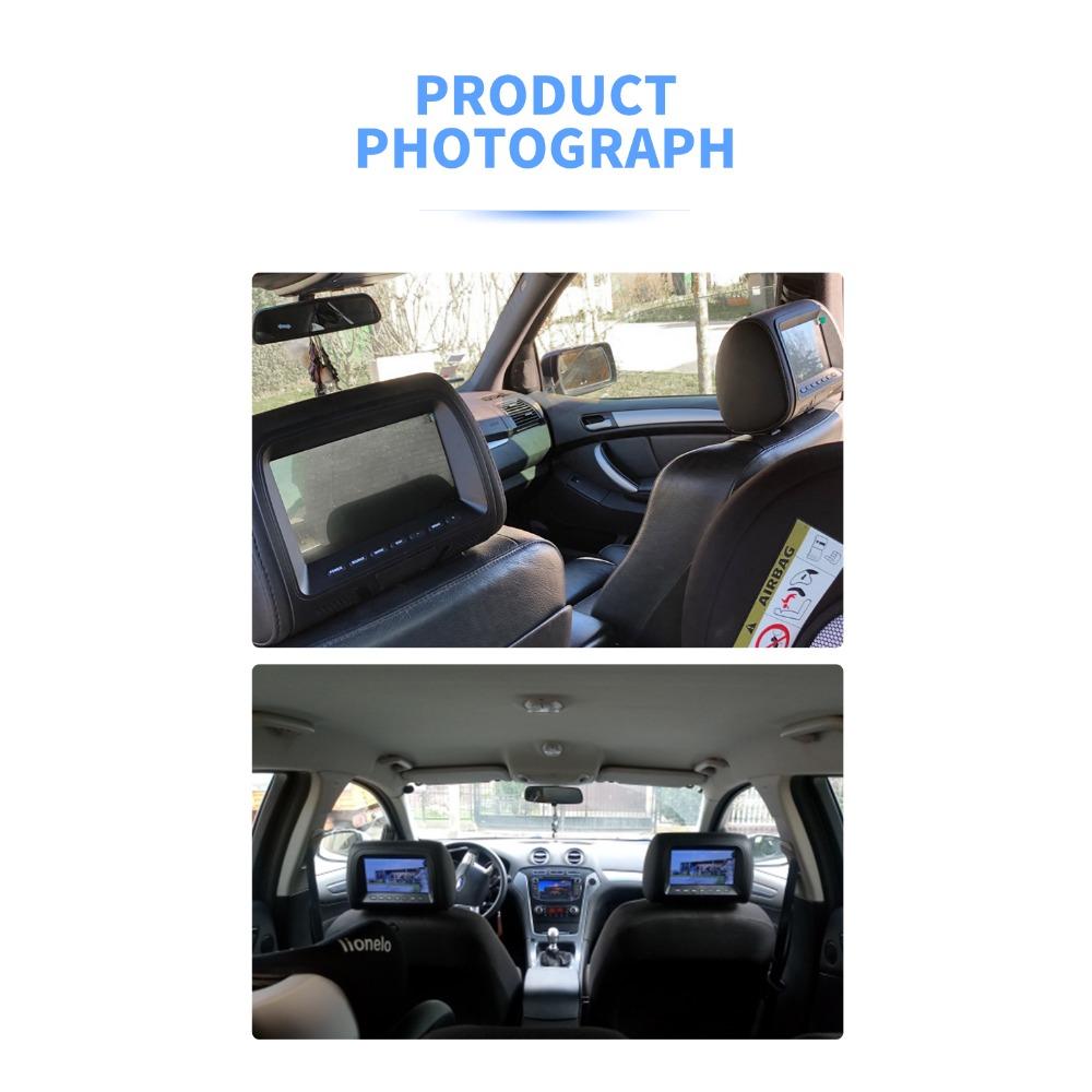 7Inch Touch Screen Car Headrest Monitor MP5 Player Pillow Monitor Car Video Players