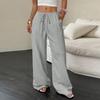 Women's Casual High Waist Loose Lace Wide Leg Pants