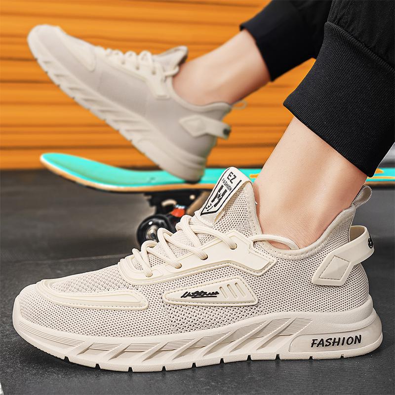 

D139 breathable sports shoes fly-woven comfortable casual shoes 44