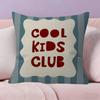 Modern Cartoon Cool Kids Club   Cushion Cover Inches Farmhouse Decor Home Throw Pillow Covers for Couch Decorations