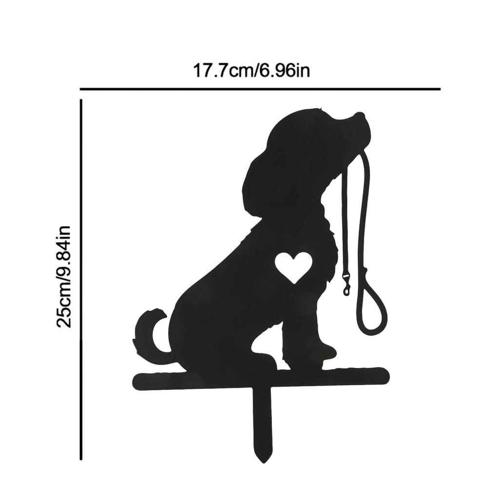 Garden Spaces 6.96 X 9.84 Inches Iron Garden Stake Metal Garden Decor Firm Material Visual Appeal Weather Resistant