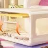 Ventilated Cat Shelter Double Layer Cat Sleep House Semi Enclosed Cat Bed  for Small Cat Dog