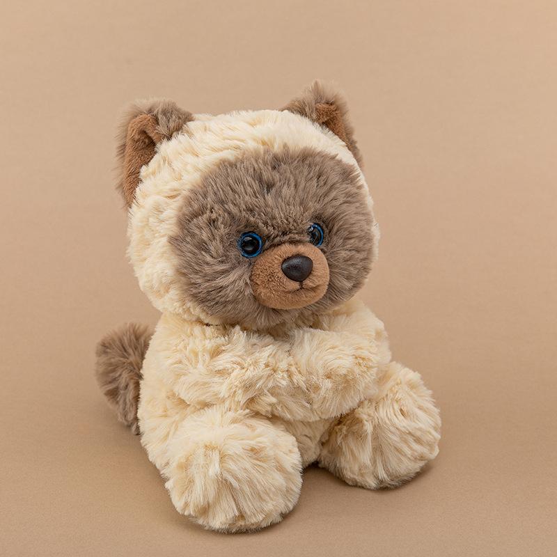 

Милая плюшевая игрушка лиса-медведь, кролик учится строить, офисный золотистый ретривер, собака, настольные позирующие занятия 17cm【0.21kg】