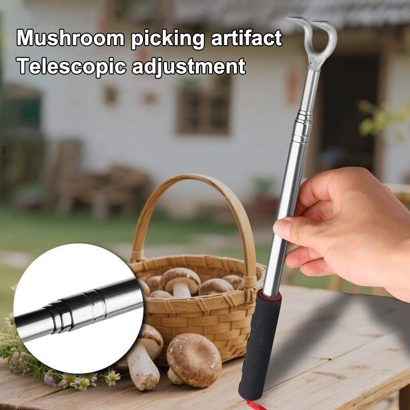 1/2 Pcs Adjustable Telescopic Mushroom Picking Tools Mushroom Foraging Picker Multipurpose Mushroom Harvester Non Slip Handle