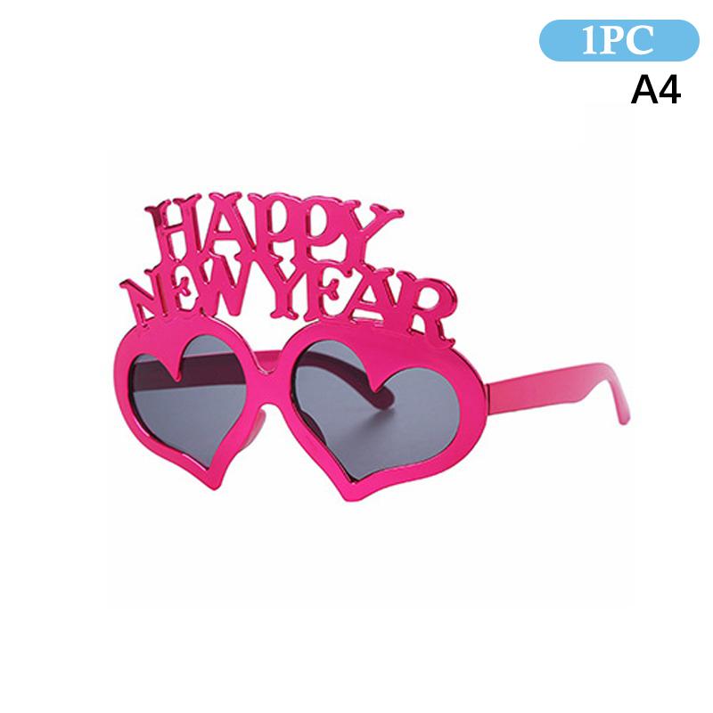 2026  Year'S Eve Party Glasses Multi-Color Fashionable Novelty Eyewear Photo Prop Party Decorations Christmas Gift
