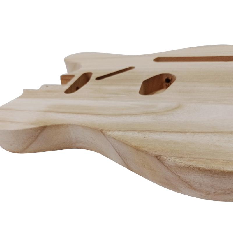 Unfertiger Gitarrenkörper Poliertes Holzart, DIY, T-Stil Gitarrenzubehör