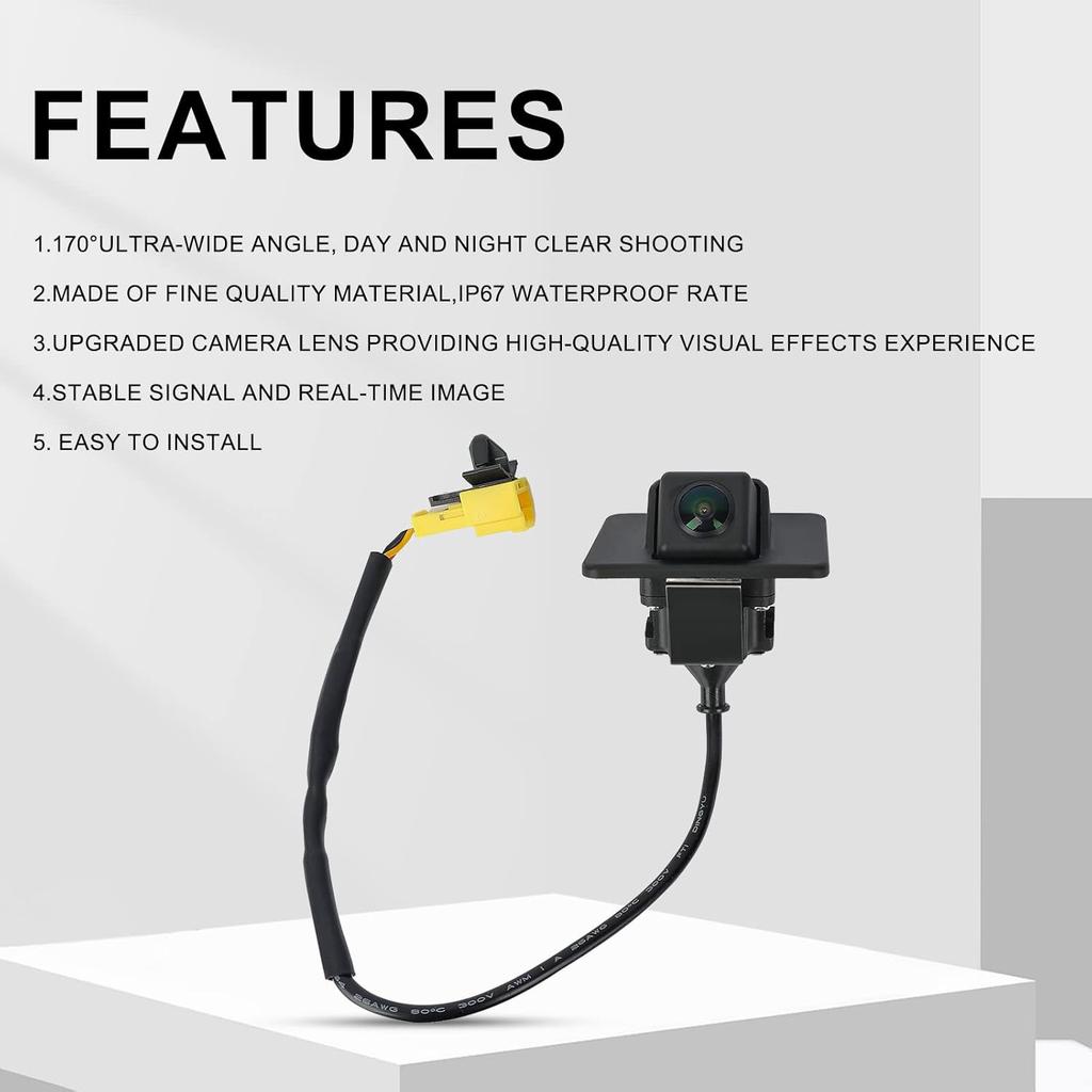 95760-2T001 Arokzn Rear View Back Up Camera Compatible with Kia Optima Hybrid 2.0 2.4 2011 2012 2013 Replaces# 957602T101 95760-2T101