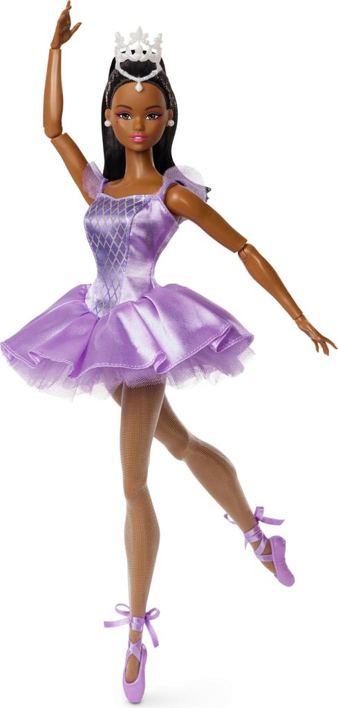 Barbie Ballet Wishes Black Signature Doll House for Pretend Ages 6 and JJX76 Dress-Up Play, Up, Purple,