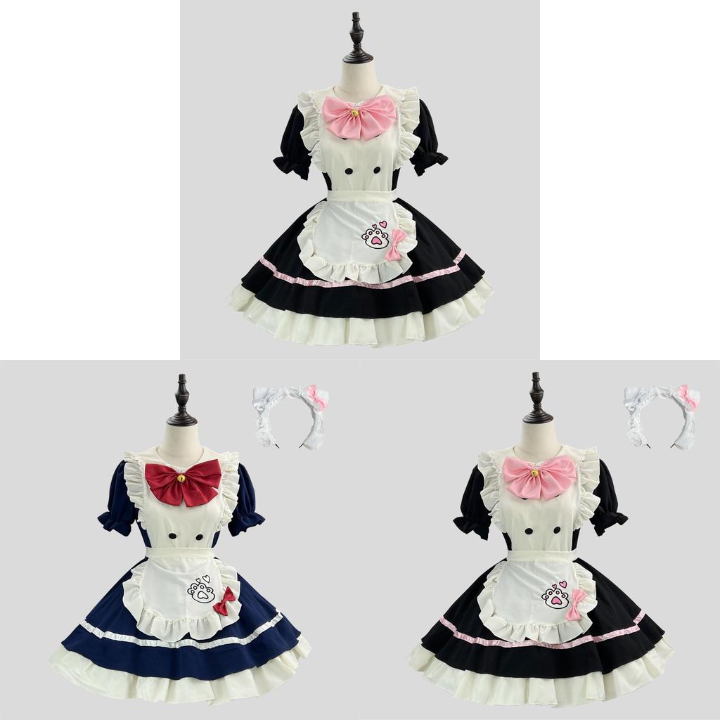 Girl Cosplay Lolita Dress With Polyester Fabric For Halloween Costume And Anime Role Play