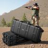 Hard Rifle Case, Lockable Rifle Case with Pre-cut Foams, 1016 Mm Gun Storage with Wheels, IP67 Waterproof & Dustproof Movable Large Pistol Storage for