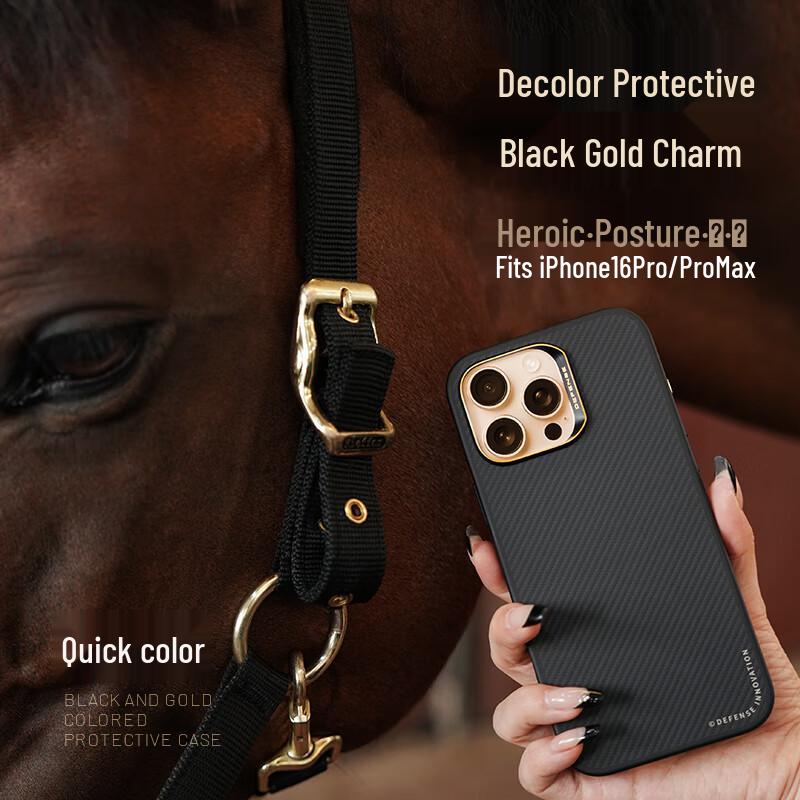 Juesai Kevlar Magnetic Full-Wrap Phone Case for iPhone 16 Pro/Max