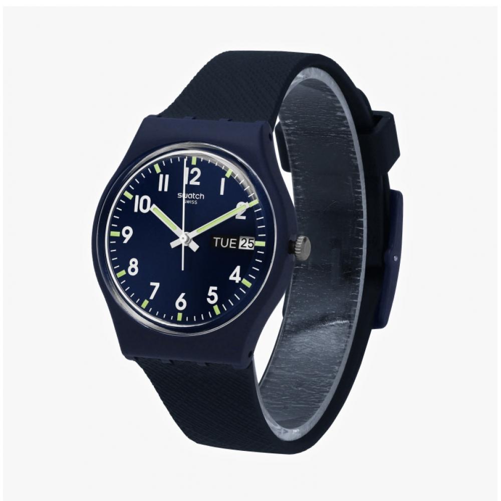 Swatch So28n702 Classic Sir Blue Common Urethane Watch