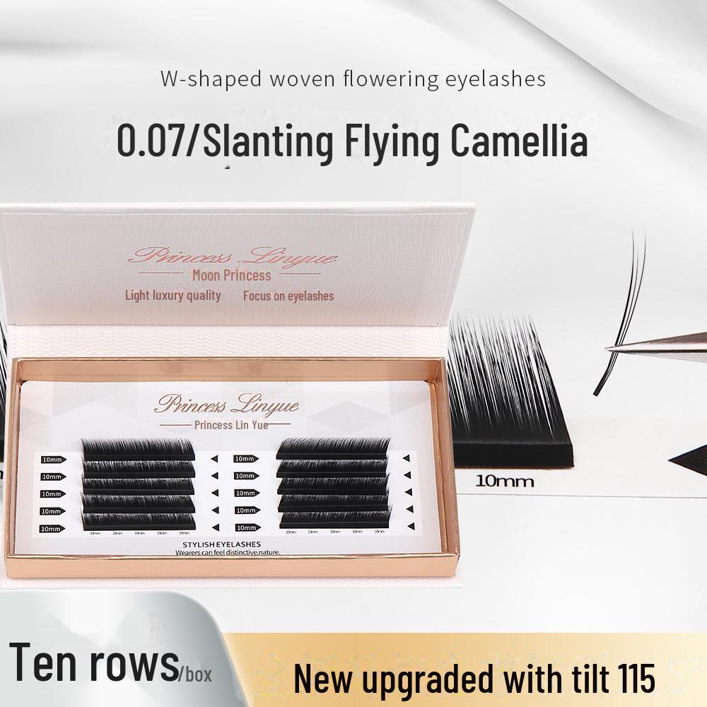 Fox Style Slanted False Eyelashes - Extended Thick European & American Style with Cartoon Fox Design