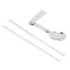 1Pc/3Pcs Portable Outdoor Cutleries Stainless Steel Spoon Fork Chopstick For Camping Travel School Use Folding Tablewares