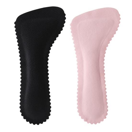 1 Pair Women High Heel Insoles Comfortable Anti-Friction Heel Pads Reduce Lower Limb Joint Pressure for Long Standing Walking Relief Foot Support