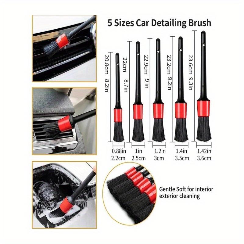 14 szt. Zestaw szczotek do czyszczenia samochodu, zawiera szczotkę do detali, szczotkę do kół, rękawicę do mycia samochodu, gąbkę, aplikator do wosku
